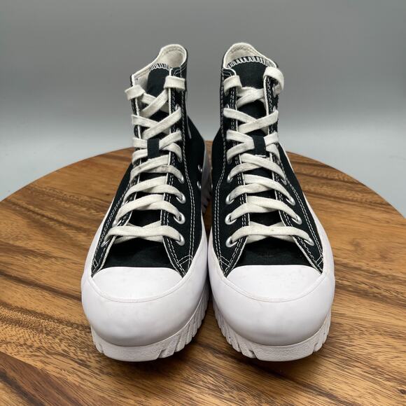Converse CTAS All Star Lift Shoes Womens 9 Black Platform Lug Canvas Hi Sneakers
